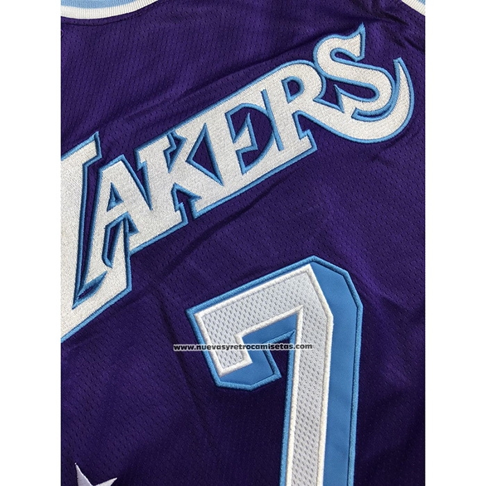 Maglia Los Angeles Lakers Carmelo Anthony #7 Citta 2021-22 Violaa